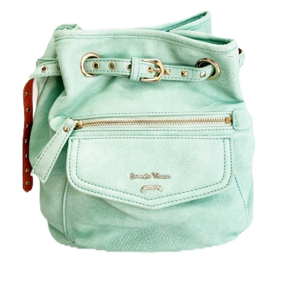 Samantha Thavasa Handbags - Samantha Thavasa Mint & Gold Studded accent Bag